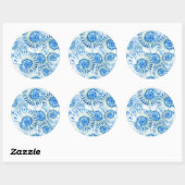 Fun Shell Pattern Ronde Sticker (Vel)