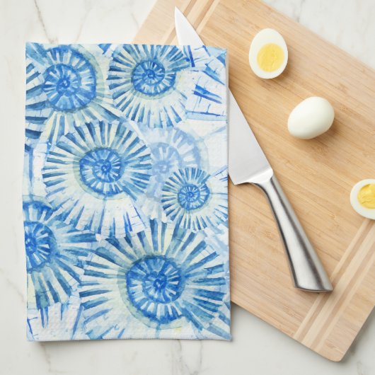 Fun Shell Pattern Theedoek (Quarter Fold)