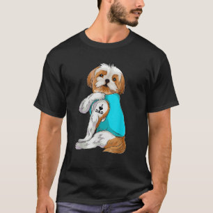 Fun Shih Tzu Ik Hou Pap Tattoo Kleding Dog Pap Gif T-shirt