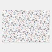 Fun Ship Ahoy Sailing Nautical Lighthouse Inpakpapier Vel (Voorkant 3)