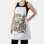 Fun Shirtontwerp met Retro Typografie voor Giraffe Schort (Insitu)