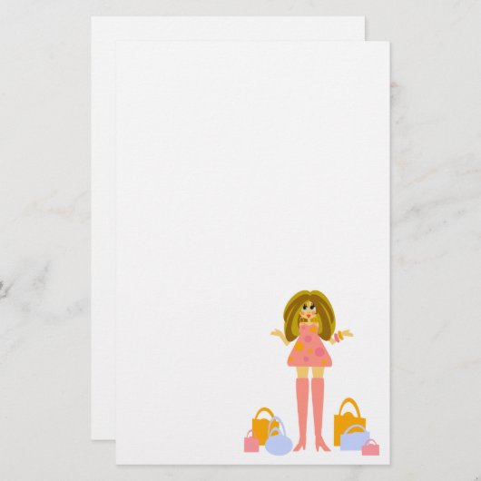 Fun Shopping Thed Briefpapier (Voorkant / Achterkant)