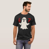 Fun Si Seven Meme 6 7 Halloween Ghost Kostuum fami T-shirt (Voorkant volledig)