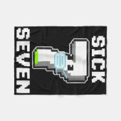 Fun Sick Seven Pixel Meme Halloween Costume Wordpl Fleece Deken (Voorkant (Horizontaal))