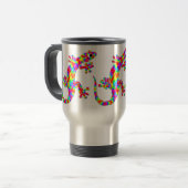Fun Sidney Salamander Travel Mug Reisbeker (Voorkant links)
