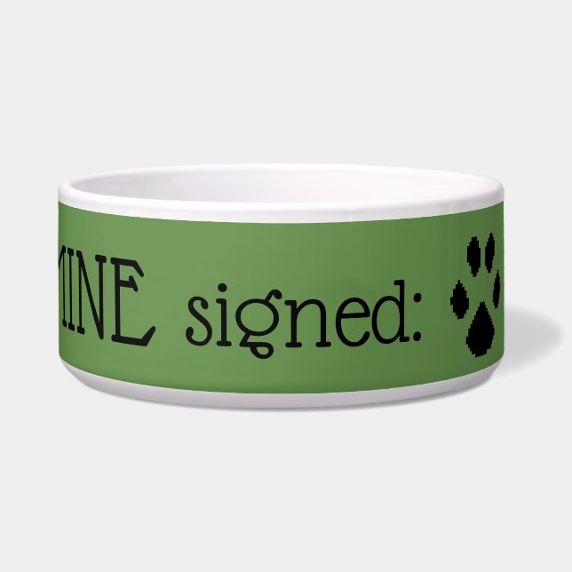Fun Signed Pet Voerbakje (Voorkant)