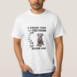 Fun Silver Lab mam Papa Costume, Cute Dog T-shirt