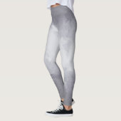 Fun Silver-Waterverf met Ombre Gradient Leggings (Links)
