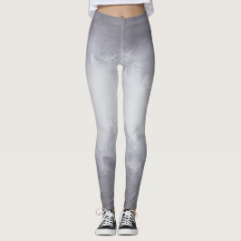 Fun Silver-Waterverf met Ombre Gradient Leggings