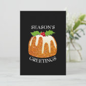 Fun | Sinaasappel voor kerstcadeaus | GLITTER | Fe Feestdagenkaart (Staand voorkant)