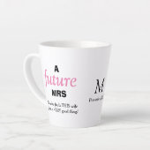 Fun Single Lady FUTURE MRS Christelijk Latte Mok (Linkerhoek)