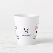 Fun Single Lady FUTURE MRS Christelijk Latte Mok (Voorkant)