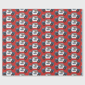 Fun Sinterkletsen van de politie Cadeaupapier (Vlak)