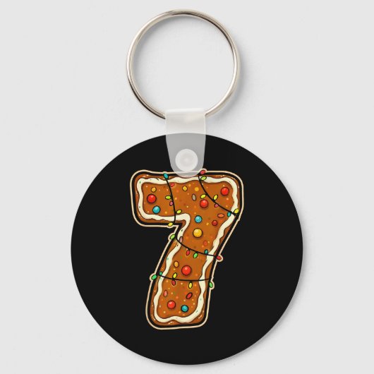 Fun Six Seven 6 7 Meme Design Christmas For Men Wo Sleutelhanger (Voorkant)