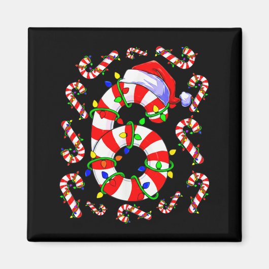 Fun Six Seven 6 7 Meme Design Couples Christmas Ca Magneet (Voorkant)