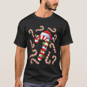 Fun Six Seven 6 7 Meme Design Couples Christmas Ca T-shirt (Voorkant)