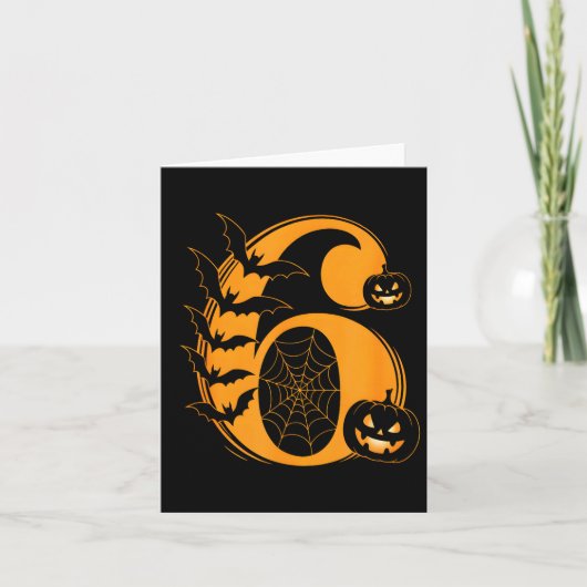 Fun Six Seven 6 7 Meme Design Couples Halloween  Kaart (Voorkant)