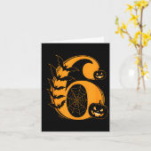 Fun Six Seven 6 7 Meme Design Couples Halloween  Kaart (Gele Bloem)