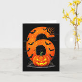 Fun Six Seven 6 7 Meme Design Couples Halloween  Kaart (Gele Bloem)