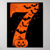 Fun Six Seven 6 7 Meme Design Couples Halloween  Poster (Voorkant)