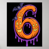 Fun Six Seven 6 7 Meme Design Couples Halloween  Poster (Voorkant)