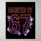 Fun Six Seven 6 7 Meme Design Couples Halloween  Poster (Voorkant)