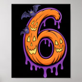 Fun Six Seven 6 7 Meme Design Couples Halloween  Poster (Voorkant)