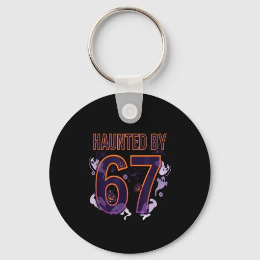 Fun Six Seven 6 7 Meme Design Couples Halloween  Sleutelhanger (Voorkant)