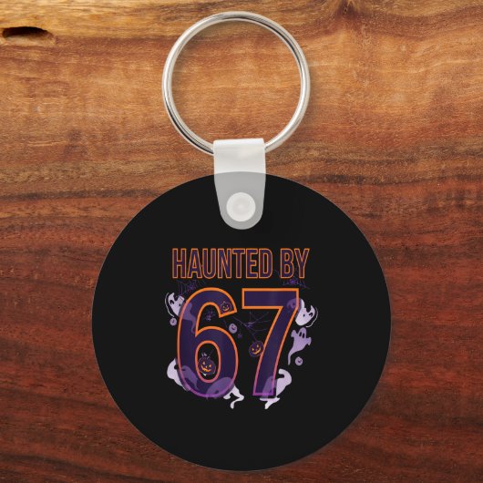 Fun Six Seven 6 7 Meme Design Couples Halloween  Sleutelhanger (Voorkant)