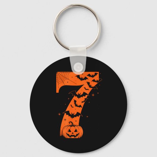Fun Six Seven 6 7 Meme Design Couples Halloween Sleutelhanger (Voorkant)