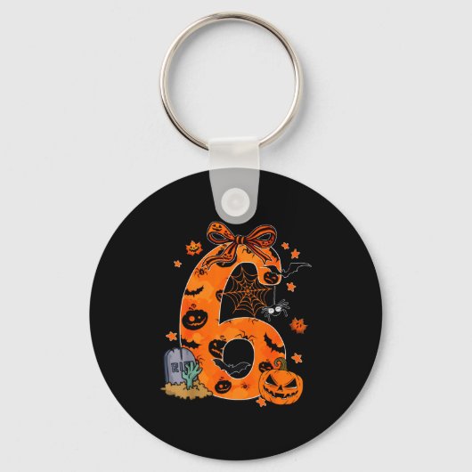 Fun Six Seven 6 7 Meme Design Couples Halloween  Sleutelhanger (Voorkant)