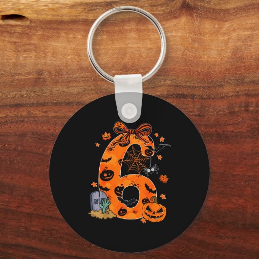 Fun Six Seven 6 7 Meme Design Couples Halloween  Sleutelhanger (Voorkant)