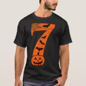 Fun Six Seven 6 7 Meme Design Couples Halloween  T-shirt (Voorkant)