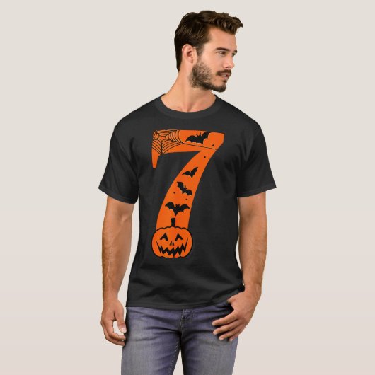 Fun Six Seven 6 7 Meme Design Couples Halloween  T-shirt (Voorkant volledig)
