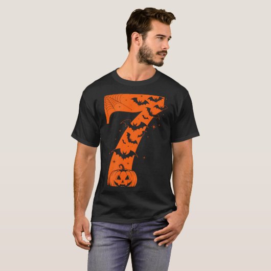 Fun Six Seven 6 7 Meme Design Couples Halloween  T-shirt (Voorkant volledig)