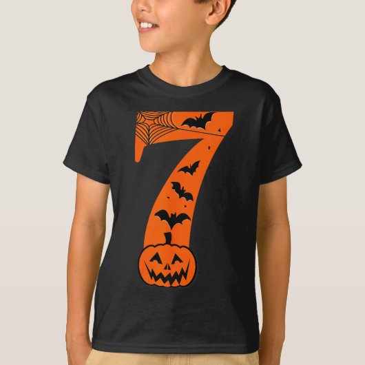 Fun Six Seven 6 7 Meme Design Couples Halloween  T-shirt (Voorkant)