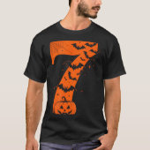 Fun Six Seven 6 7 Meme Design Couples Halloween  T-shirt (Voorkant)