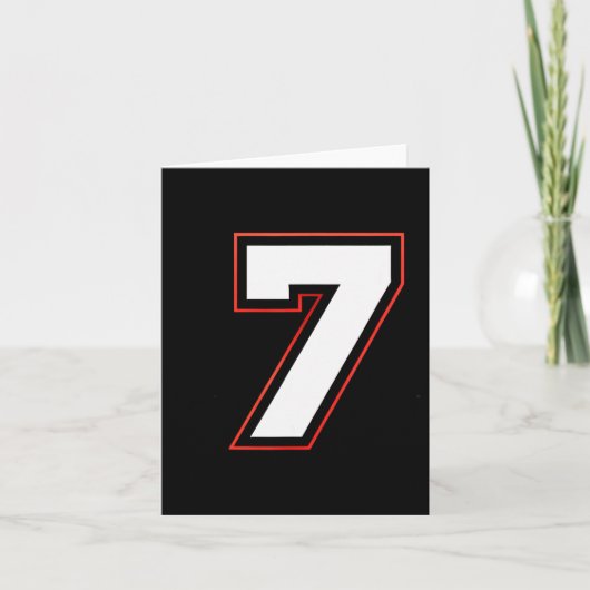 Fun Six Seven 6 7 Meme Design  Kaart (Voorkant)