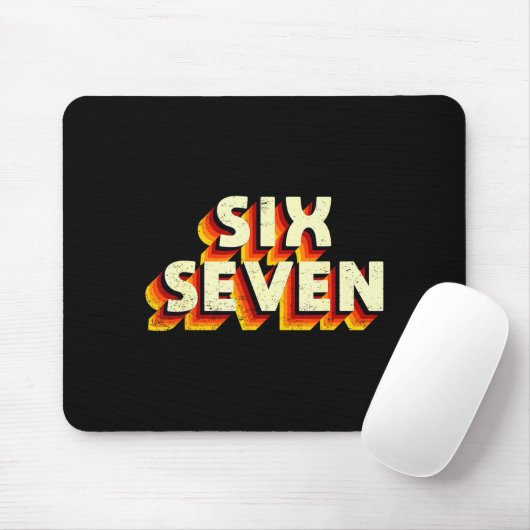 Fun Six Seven 6 7 Meme Design  Muismat (Met muis)