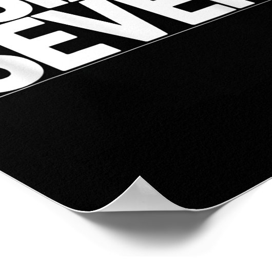 Fun Six Seven 6 7 Meme Design Poster (Hoek)