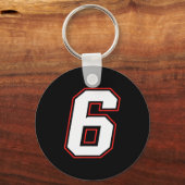 Fun Six Seven 6 7 Meme Design  Sleutelhanger (Voorkant)