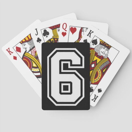 Fun Six Seven 6 7 Meme  Pokerkaarten (Achterkant)