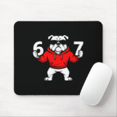 Fun Six Seven Meme Bulldogs Number 6 And 7 Muismat (Met muis)