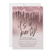 Fun Sixty Het is een Party Pink Glitter 60e verjaa