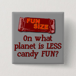 Fun Size-Button Vierkante Button 5,1 Cm