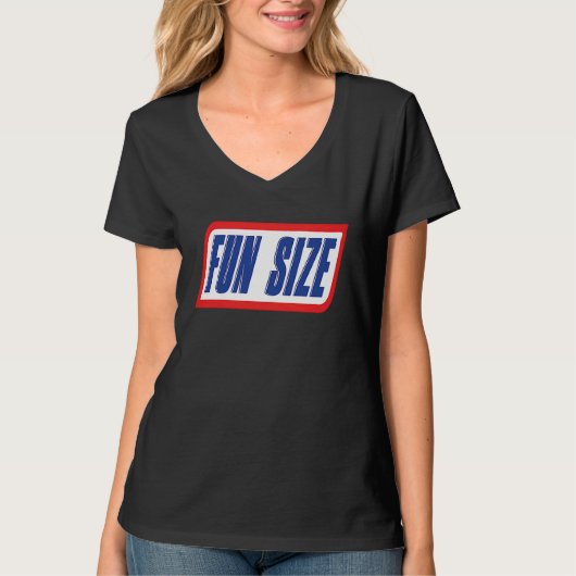 Fun Size Candy Bar Style Label T-shirt (Voorkant)