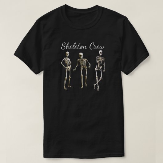 Fun "Skeleton Creepy Skeleton Design T-Shi" T-shirt (Design voorkant)