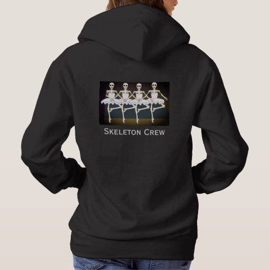 Fun "Skeleton Crew" dansende skeletten Hoodie (Achterkant)