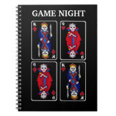 Fun Skeleton Kings en Queens Poker Plays Notitieboek (Voorkant)