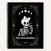 Fun Skeleton Tarot Kaart Gothic Skull Gothic Witch Notitieboek (Voorkant)